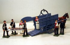 RAMC Horse Ambulance nurses stretcher party wounded MT&SF best.JPG