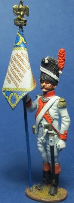 NP 397  FRENCH IMPERIAL GUARD 3RD GRENADIERS RGT STANDARD BEARER.JPG