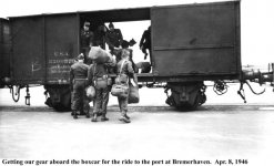 Army 424.1. Boarding the boxcar. Apr. 8, 1946.jpg
