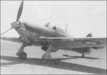 Hawker Hurricane Mk I Trop of 73. Sqn in unusual camo scheme - North Africa 1941.jpg