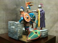 Chronos Miniatures Byzantines on Walls of Constantinople pic 1.jpg