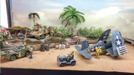 Toy Soldiers Miniature Miniatures WW2 Pacific War Corsair Marines 1.jpg