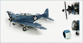 Hobby Master HA0200 SBD-3 Dauntless LCDR Wade McClusky, Enterprise Air Group, 4th June 1942 Batt.gif