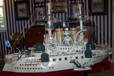 Russian Battleship by Metal Shed.JPG