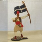 Unknown Manufacturer 70mm Greek Revolutionary wtih flag.jpg