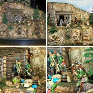 Mountain Cabin Diorama