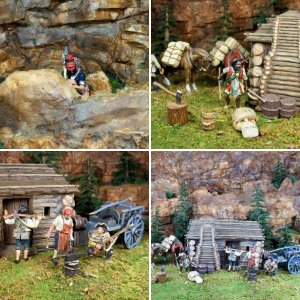 Mountain Wall Diorama