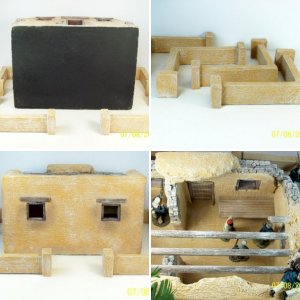 Scratch Built Damaged Desert Building #4...