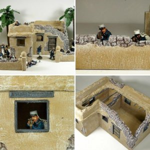 Scratch Built Damaged Desert Building #8...