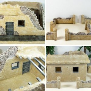 Scratch Built Damaged Desert Building #9