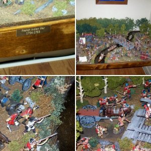 French Indian War Office Diorama