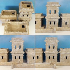 Scratch Built 3 Building Diorama #1