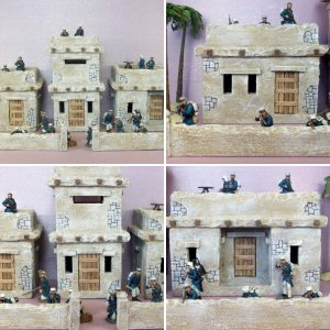 Scratch Built 3 Building Diorama #2