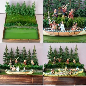 Large Shelf River Diorama