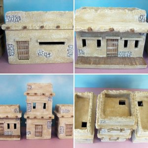 Scratch Built 3 Building Diorama #3