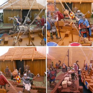 Viking Diorama returning from a raid 2