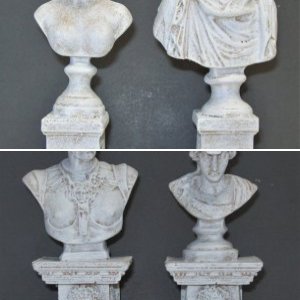 Roman/Greco Busts on Pedestals...