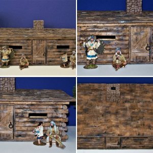 Large Log Cabin scratch built...