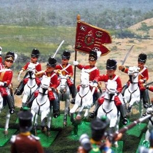 Scots Greys' Charge at Waterloo