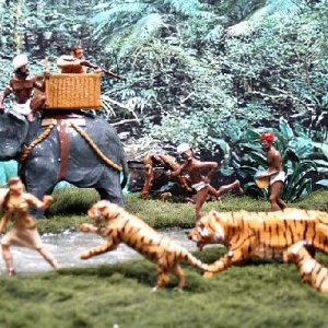 Hunting Tigers-Set 1278 by Hiriart