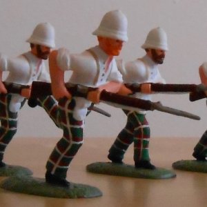 Highland Infantry On The Move