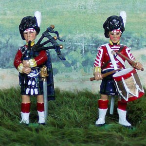 93rd Highlanders Piper and Drummer