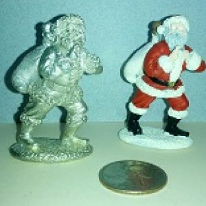 54mm Saint Nick pewter kit. 2 kits shown.
