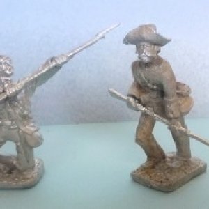 54mm  wounded Yank parrying, Confederate moving up. Civil war