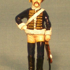 A hussar of Warnery's regiment (HR 3), a figure distributed by the German publisher Archiv-Verlag.  I'm not sure whether the figure is original to Arc