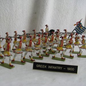 Unknown Manufacturer Greek Infantry 1900 semi flat