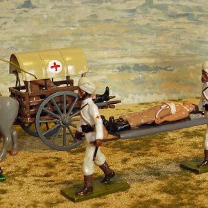 10th Hussars escort Ambulance Tonga wagons