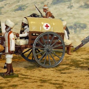 10th Hussars escort Ambulance Tonga wagons