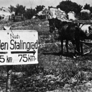 direction sign for the german wehrmacht indcating the routes to dresden HPC6NX