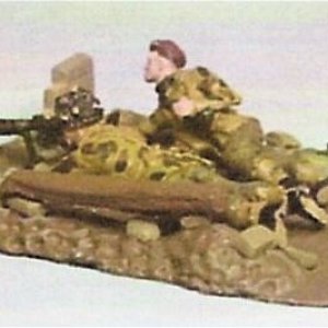 bz07 PIAT Anti tank projector team with scenic base