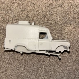 Mountford landrover snatch squad resin kit body part.jpg