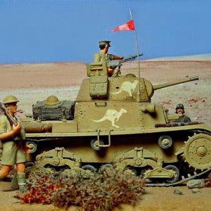 North Africa 1941: Captured Italian M13/40 in Australian service.