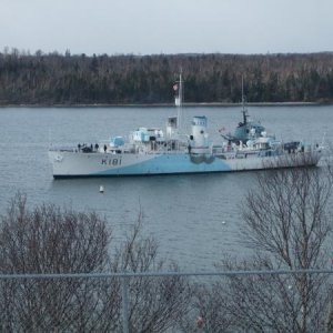 Picture from the front deck.HMCS Sackville.