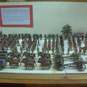 Inside toy soldier museum at Hattfield, gee I didn't even know that was there, he he he.