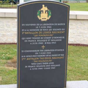 Bayeux tribute to the Essex Regiment for liberation on 7 June 2007