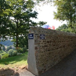 Thury Harcourt tribute to the Gloucesters, naming the road Chemin du Gloucestshire Regiment