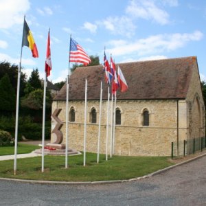 Tilly-sur-Seulles museum, the village is on the Roman road south of Bayeux and changed hands 22 times, being utterly destroyed in the process.  It was