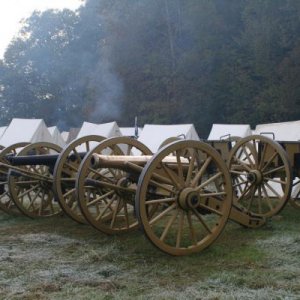 A frosty morning in camp in Tennesee.