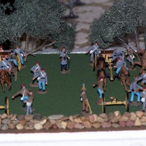 1/72 scale Confederate Artillery section