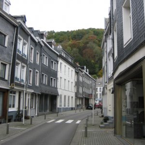 Malmedy, at the North of the Bulge - note the very steep sided valley, almost vertical, which made the villages and crossing points over rivers so cru