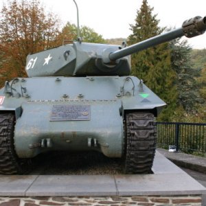 Achilles tank destroyer (17pdr armed) of the Northamptonshire Yeomanry who liberated La Roche en Ardennes.