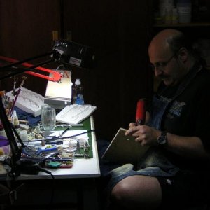 Daniel's sculpting table