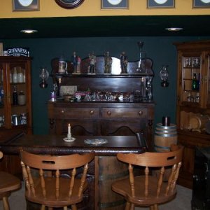 The Bar in my basement bar-room "The Powderkeg"