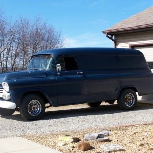 My 1958 Chevy 3805 1 ton panel truck