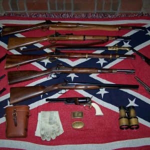 A shot of my reproduction ACW firearms. Some of these are gone now but others have taken their place.