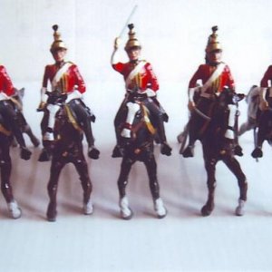 Alymer 3rd Light Dragoons Peninsular War period commissioned again 1990. I have a photo of this uniform in 1815 drawn by Richard Simkin from the book 